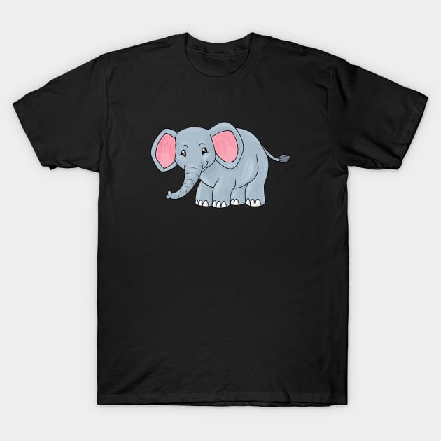 Elephant Pachyderm Africa India T-Shirt by bigD
